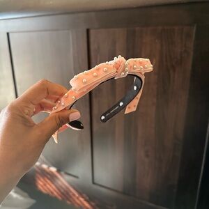 Lele Sadoughi Pink Pearl Hairband